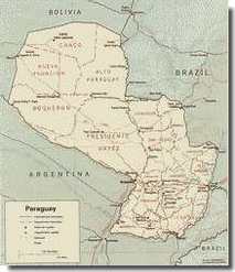 Mappa del Paraguay